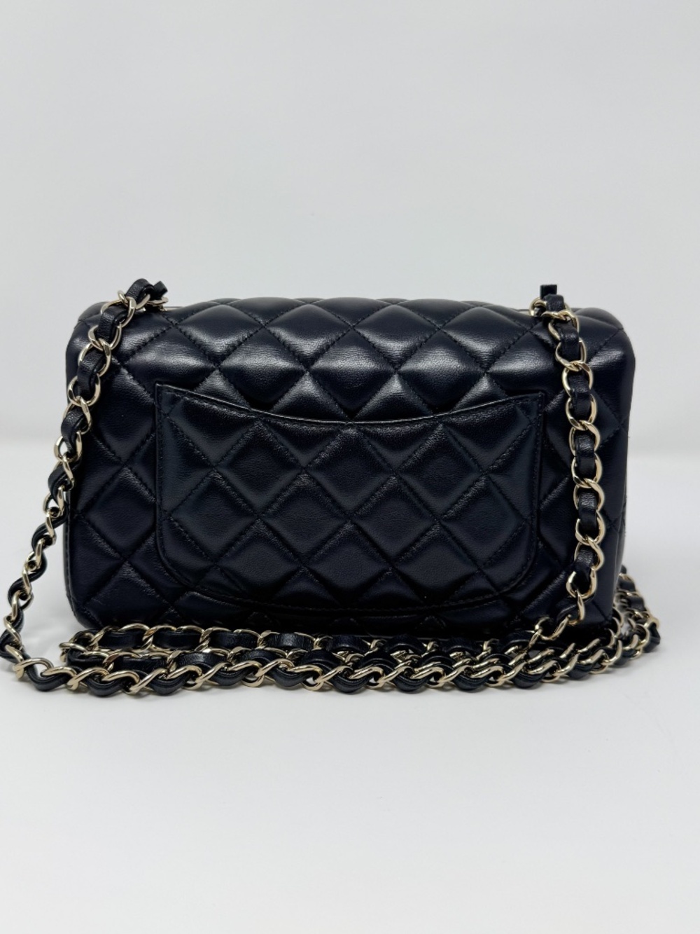 Chanel Lambskin Mini Rectangular Classic Flap Black - Picture 4 of 12